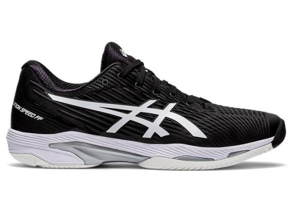 Asics Tennisschoenen Heren, SOLUTION SPEED FF Zwart/Wit - Asics Sneakers Hoog | B8671394-KA